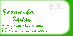 veronika kadas business card
